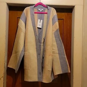 Oat new York striped cardigan